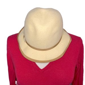 🌷BOUTIQUE Kates Canada🌷 Vintage Cream Beige Wool Hat   